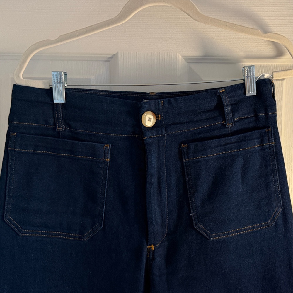 Anthropologie Maeve Dark Blue Full Length Women's Jeans. Size 31, 30” inseam